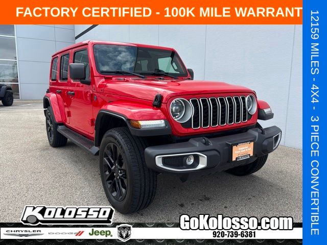 Firecracker Red Clearcoat 2025 Jeep Wrangler 4xe SUV / Crossover Four-Wheel Drive 8-Speed Automatic