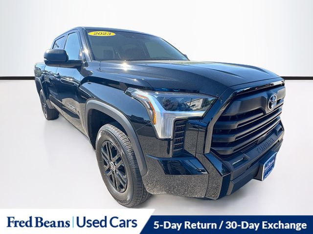 Midnight Black Metallic 2023 Toyota Tundra SR5 CrewMax Cab 4WD Pickup Truck Four-Wheel Drive Automatic