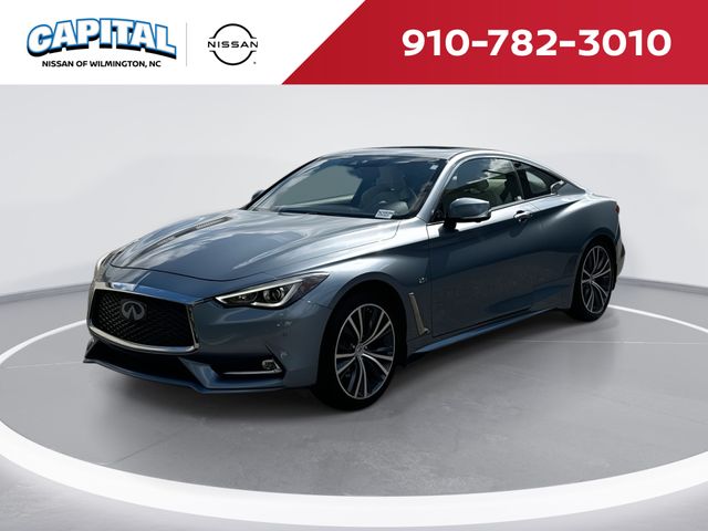 Blue 2017 INFINITI Q60 Coupe Rear-Wheel Drive 7-Speed Automatic