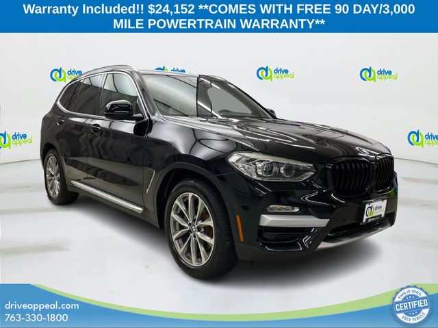 Jet Black 2019 BMW X3 SUV / Crossover All-Wheel Drive 8-Speed Automatic