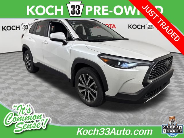 White (Wind Chill Pearl) 2023 Toyota Corolla Cross XLE AWD SUV / Crossover All-Wheel Drive Continuously Variable Transmission
