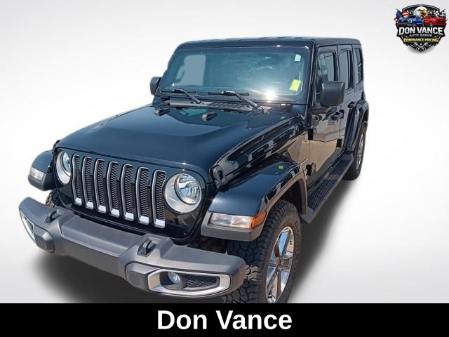 Black Clearcoat 2022 Jeep Wrangler Unlimited Sahara 4WD SUV / Crossover Four-Wheel Drive 8-Speed Automatic