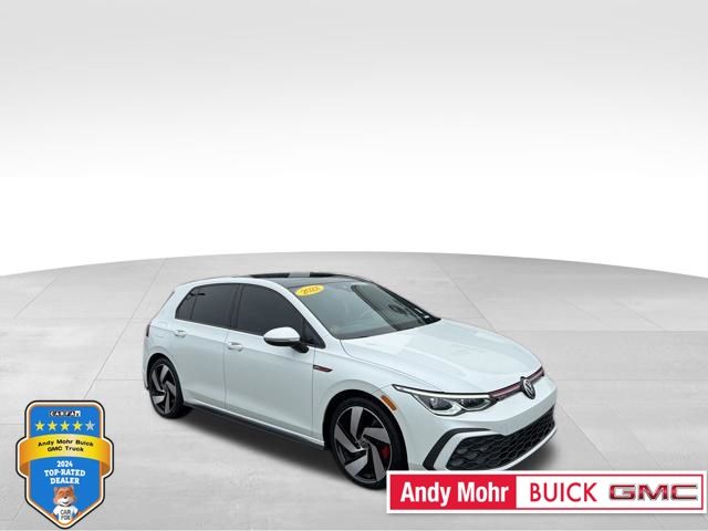 White Pearl 2022 Volkswagen Golf GTI 2.0T SE FWD Hatchback Front-Wheel Drive 6-Speed Manual