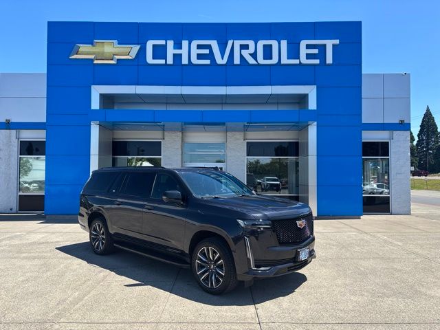Galactic Gray Metallic 2023 Cadillac Escalade ESV SUV / Crossover Four-Wheel Drive Automatic