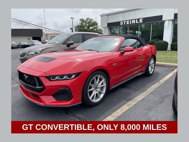 Red 2024 Ford Mustang Convertible Rear-Wheel Drive Automatic