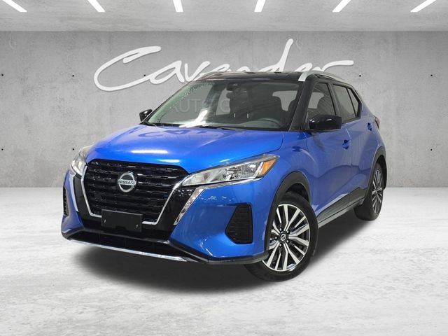 Electric Blue/Super Black 2021 Nissan Kicks SV FWD SUV / Crossover Front-Wheel Drive Continuously Variable Transmission