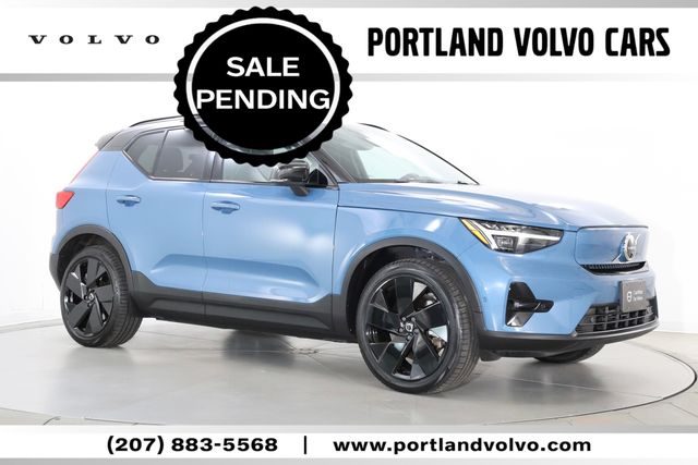 Fjord Blue Metallic 2024 Volvo XC40 Recharge SUV / Crossover All-Wheel Drive 1-Speed Automatic