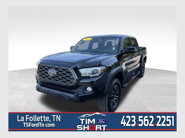 Midnight Black Metallic 2021 Toyota Tacoma Pickup Truck Four-Wheel Drive 6-Speed Automatic