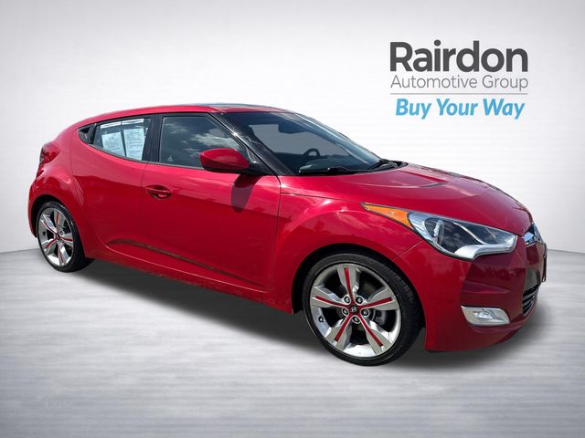 Boston Red Metallic 2015 Hyundai Veloster FWD Coupe Front-Wheel Drive 6-Speed Dual Clutch