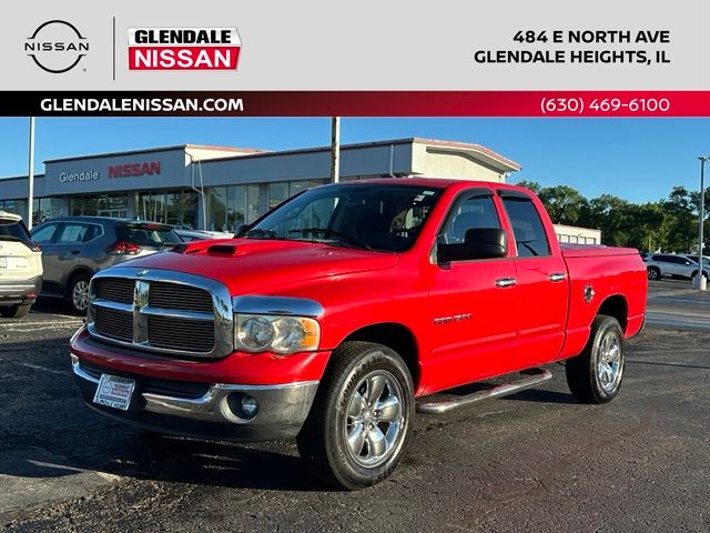 Flame Red 2004 Dodge RAM 1500 SLT Quad Cab 4WD Pickup Truck Four-Wheel Drive 5-Speed Automatic