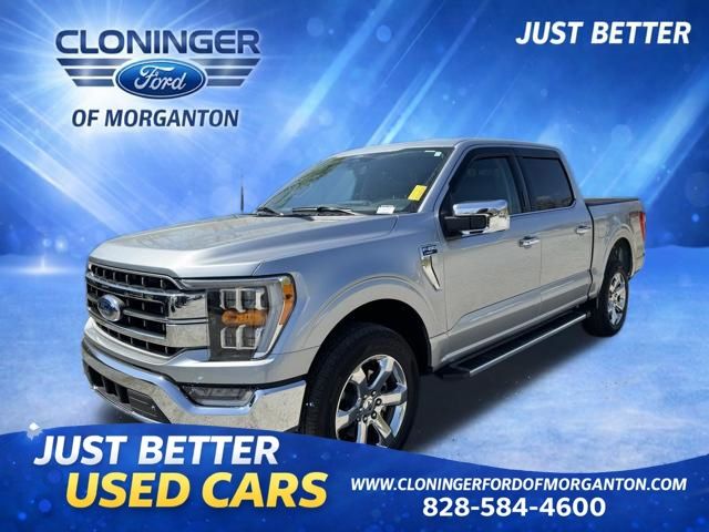 Iconic Silver Metallic 2022 Ford F-150 Lariat SuperCrew 4WD Pickup Truck Four-Wheel Drive Automatic