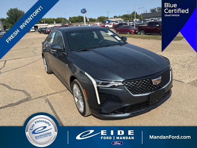 Blue 2022 Cadillac CT4 Sedan All-Wheel Drive 8-Speed Automatic