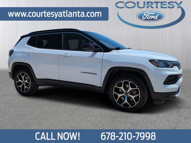 Bright White Clearcoat 2025 Jeep Compass Limited 4WD SUV / Crossover Four-Wheel Drive 8-Speed Automatic