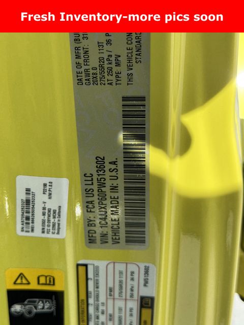 2023 Jeep Wrangler Sahara 4xe Yellow at DeMontrond Gulf Freeway