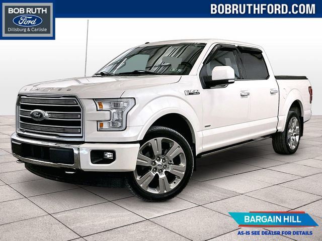 White Platinum Clearcoat Metallic 2017 Ford F-150 Pickup Truck Four-Wheel Drive Automatic