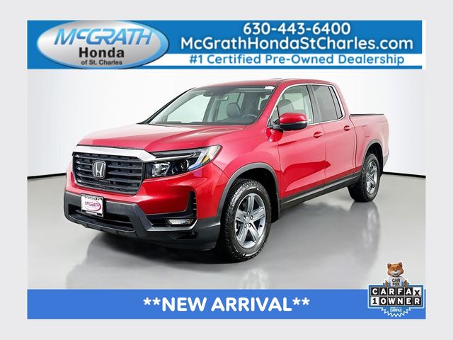 Radiant Red Metallic II 2023 Honda Ridgeline RTL AWD Pickup Truck All-Wheel Drive 9-Speed Automatic