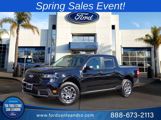 Shadow Black 2025 Ford Maverick XLT SuperCrew FWD Pickup Truck Front-Wheel Drive Continuously Variable Transmission