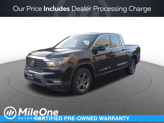 Crystal Black Pearl 2023 Honda Ridgeline Pickup Truck All-Wheel Drive 9-Speed Automatic