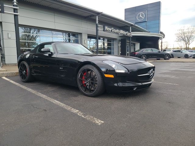 Obsidian Black Metallic 2014 Mercedes-Benz SLS AMG GT Coupe Rear-Wheel Drive 7-Speed Automatic