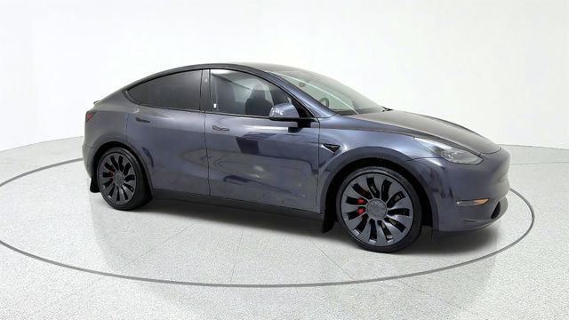 Gray 2025 Tesla Model Y SUV / Crossover All-Wheel Drive 1-Speed Automatic