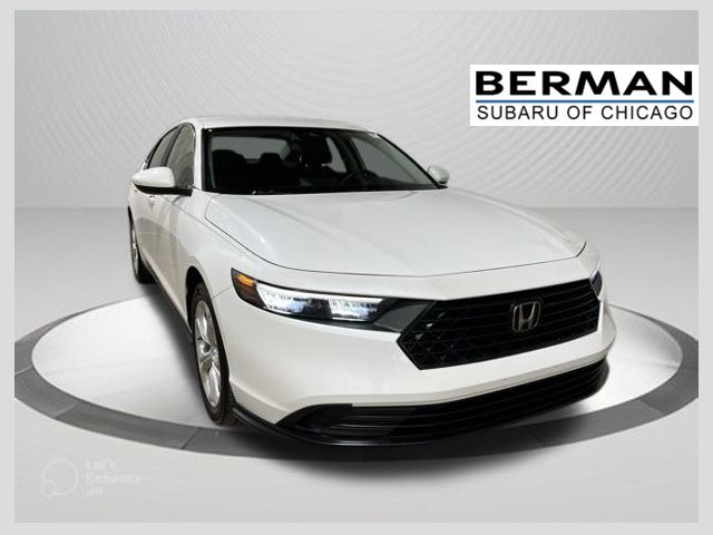 Platinum White Pearl 2024 Honda Accord Sedan Front-Wheel Drive Continuously Variable Transmission