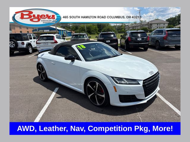 Black Metallic 2018 Audi TT Convertible All-Wheel Drive 6-Speed Automatic