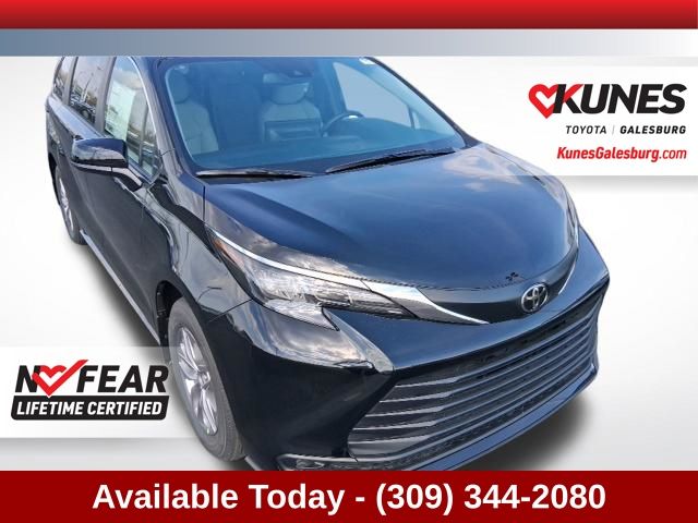 MIDNIGHT BLACK METALLIC 2026 Toyota Sienna LE 8-Passenger AWD Minivan All-Wheel Drive Continuously Variable Transmission