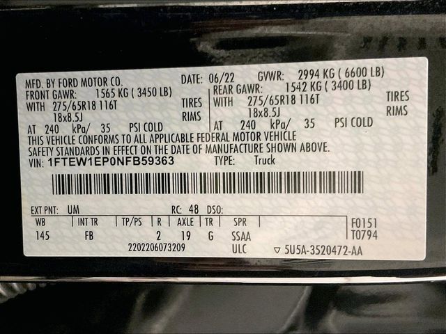 2022 Ford F-150 XLT Black at Grove City Ford