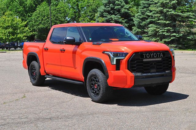 Solar Octane 2023 Toyota Tundra Hybrid TRD Pro HV CrewMax Cab 4WD Pickup Truck Four-Wheel Drive Automatic