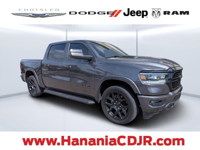 Gray (Granite Crystal Metallic Clearcoat) 2022 RAM 1500 Laramie Crew Cab 4WD Pickup Truck Four-Wheel Drive 8-Speed Automatic