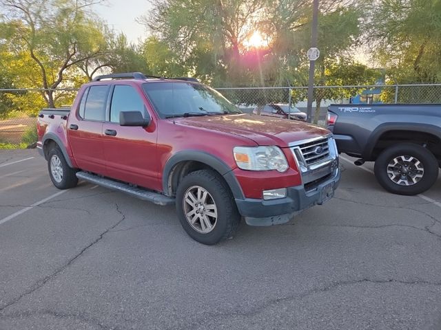 Red 2010 Ford Explorer Sport Trac Pickup Truck Four-Wheel Drive 5-Speed Automatic Overdrive