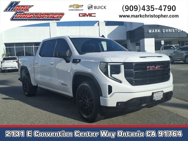 Summit White 2023 GMC Sierra 1500 Elevation Crew Cab 4WD Pickup Truck Four-Wheel Drive Automatic