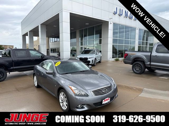 Gray (Graphite Shadow) 2014 INFINITI Q60 Coupe 7-Speed Automatic