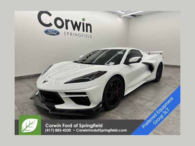 Arctic White 2023 Chevrolet Corvette Stingray 3LT Convertible RWD Convertible Rear-Wheel Drive 8-Speed Dual Clutch