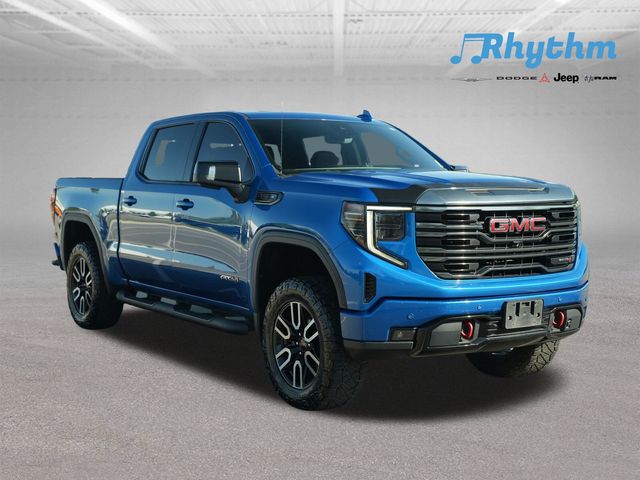 Blue 2022 GMC Sierra 1500 Pickup Truck Four-Wheel Drive Automatic