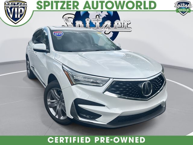 2020 Acura RDX Advance Package White at Klick Lewis Buick Chevrolet