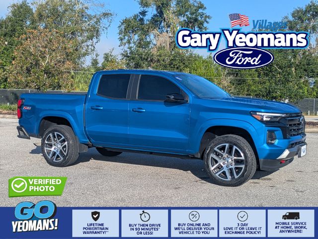 Glacier Blue Metallic 2023 Chevrolet Colorado Pickup Truck Four-Wheel Drive 8-Speed Automatic