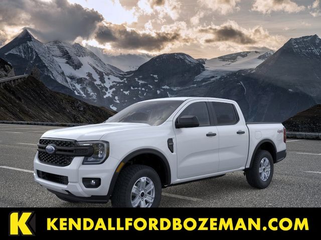Oxford White 2025 Ford Ranger XL SuperCrew 4WD Pickup Truck Four-Wheel Drive Automatic