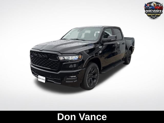 Diamond Black Crystal Pearlcoat 2026 RAM 1500 Big Horn Crew Cab 4WD Pickup Truck Four-Wheel Drive 8-Speed Automatic