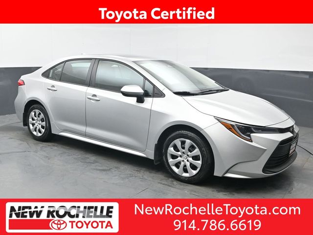 Classic Silver Metallic/Midnight Black Metallic 2025 Toyota Corolla Sedan Front-Wheel Drive Continuously Variable Transmission