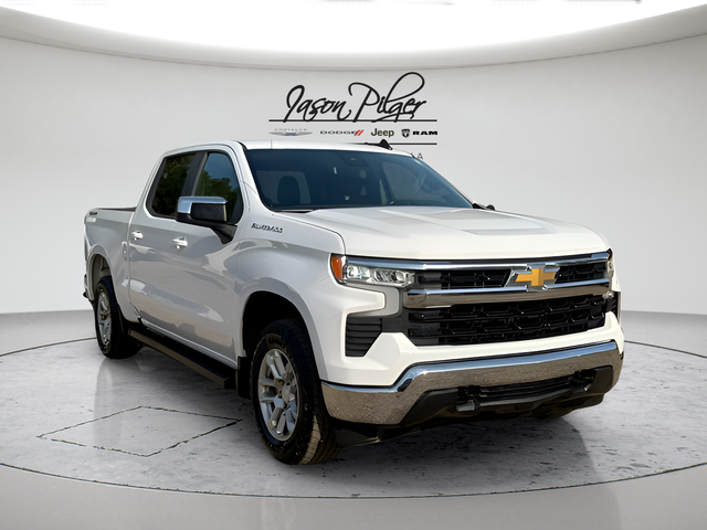 Summit White 2023 Chevrolet Silverado 1500 LT Crew Cab 4WD Pickup Truck Four-Wheel Drive Automatic