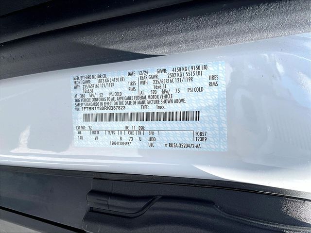 2024 Ford Transit-250  White at Bob Ruth Ford