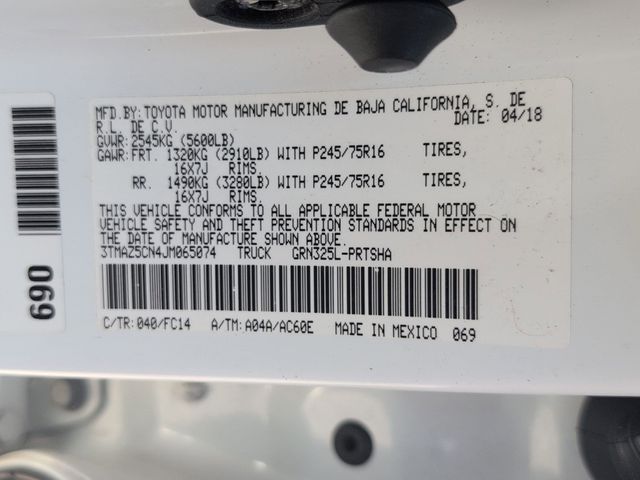 Used 2018 Toyota Tacoma SR5 4D Double Cab