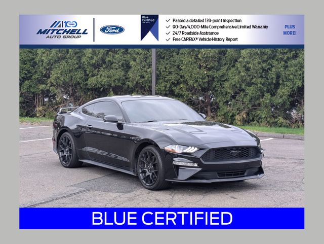 Shadow Black 2019 Ford Mustang EcoBoost Premium Coupe RWD Coupe Rear-Wheel Drive Automatic