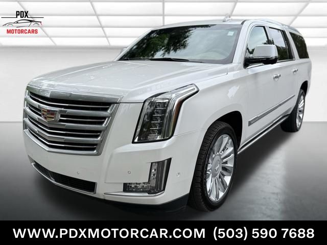Crystal White Tricoat 2019 Cadillac Escalade ESV SUV / Crossover Four-Wheel Drive 