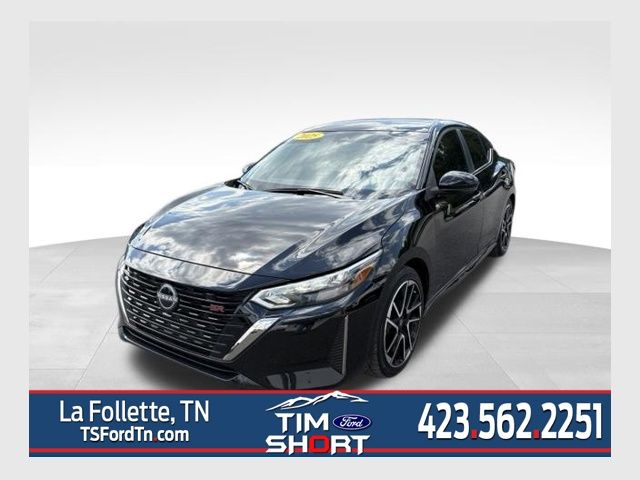 Super Black 2025 Nissan Sentra Sedan Front-Wheel Drive Continuously Variable Transmission