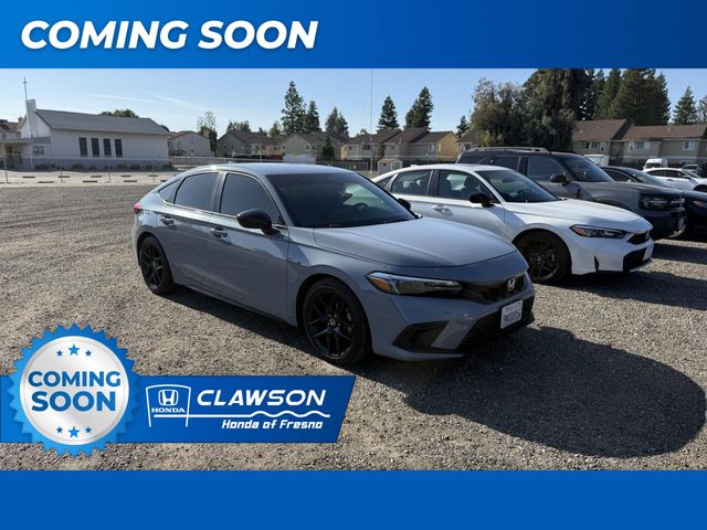 Sonic Gray Pearl 2024 Honda Civic Hatchback Sport FWD Hatchback Front-Wheel Drive Continuously Variable Transmission
