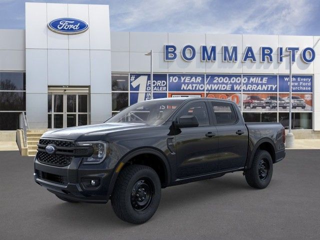 Shadow Black 2026 Ford Ranger XL SuperCrew 4WD Pickup Truck Four-Wheel Drive Automatic