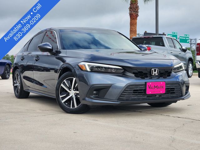 Gray 2023 Honda Civic Hatchback LX FWD Hatchback Front-Wheel Drive Continuously Variable Transmission