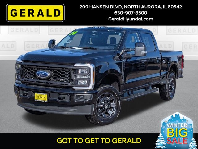 Black Metallic 2024 Ford F-250 Super Duty Lariat Crew Cab 4WD Pickup Truck Four-Wheel Drive Automatic